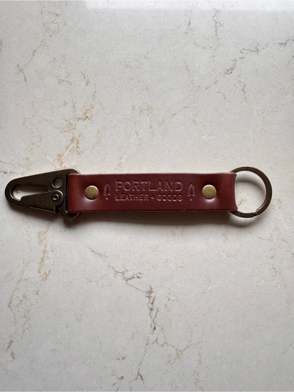 Portland Leather Goods Keychain Long
